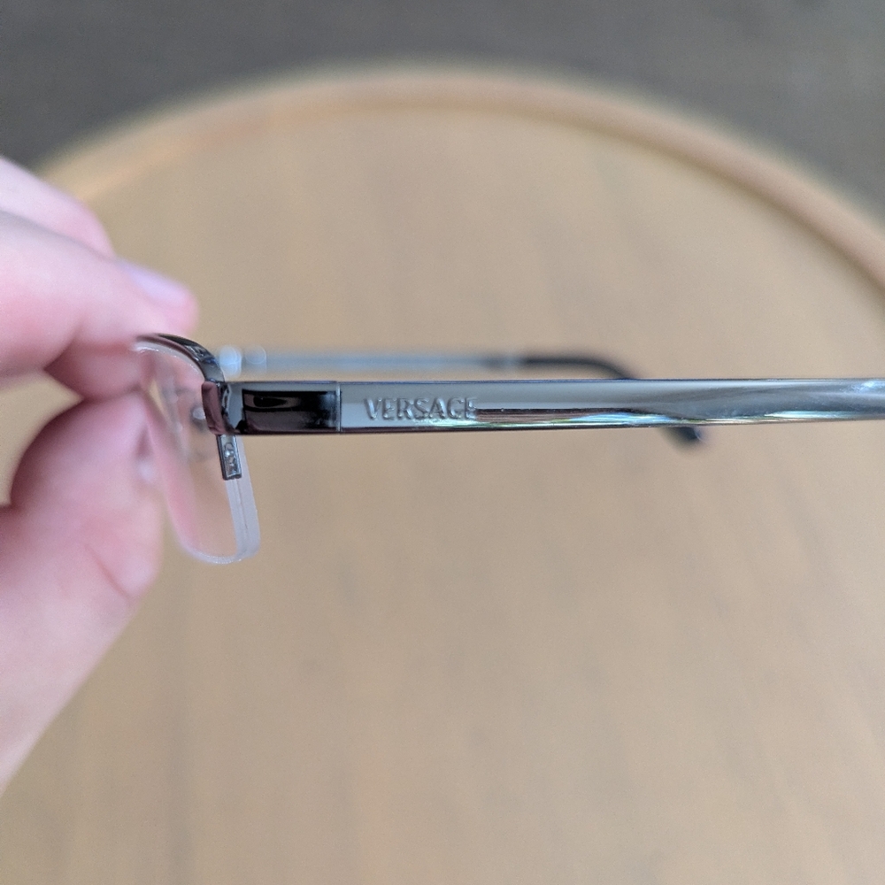 Versace Eye Glasses Mens Made In Italy MOD 1107 1001 52-18 135 Frames Only - Picture 3 of 6